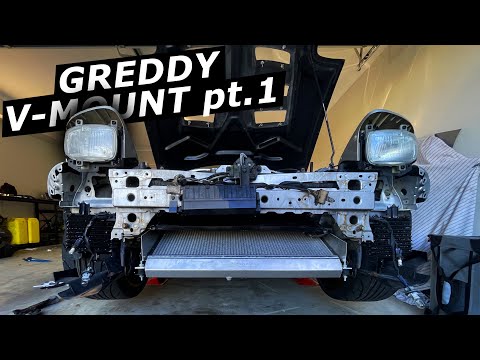 Installing a Greddy V-Mount on my FD RX7 - COMPLETE GUIDE pt.1
