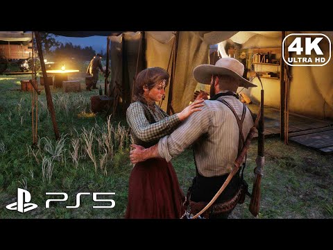 Red Dead Redemption 2 PS5 - Arthur Morgan sweet dance with Mary Beth (4K ULTRA HD) RDR2