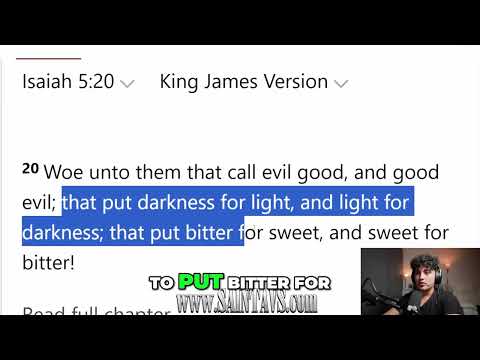 @SaintAVS - The World is calling Good Evil and Evil Good!