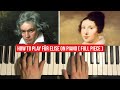 How To Play Beethoven Für Elise Piano Tutorial Lesson