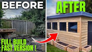 DIY Building a Workshop From Scratch | Complete Build | Fast Version