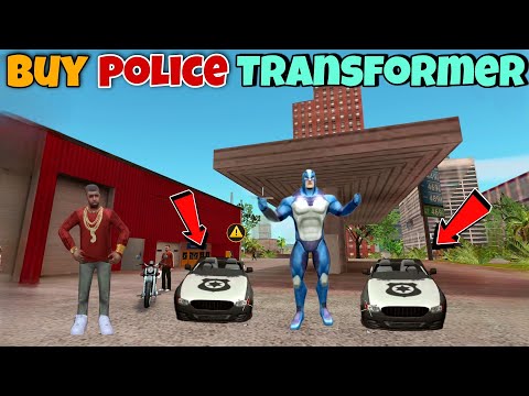 I Bought A Police Transformer Car In Vice Town | Rope Hero Vice Town | New Update | Black Spider 2.0
