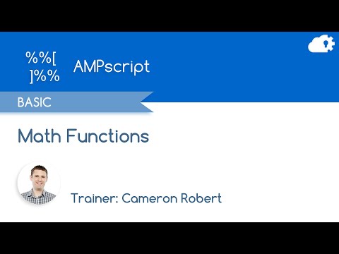 AMPscript Math Functions - Salesforce Marketing Cloud Functions in 5 minutes