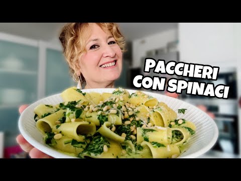 Paccheri agli spinaci super cremosi 🤍 pronti in pochi minuti