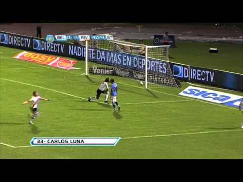 Gol de Luna. Belgrano 0 - River 2. Fecha 1. Torneo Final 2013. Fútbol Para Todos