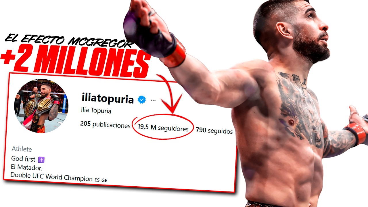EL EFECTO CONOR McGREGOR! TOPURIA GANA 2 MILLONES de SEGUIDORES a pesar de la DERROTA!