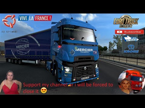 Euro Truck Simulator 2 (1.36) Kriistof Skin Pack FR Renault & Krone Megaliner v1 + DLC's & Mods