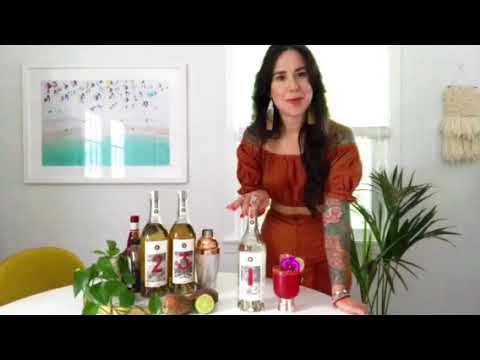 123 Organic Tequila Prickly Pear Margarita Cocktail - Natalie Jacob @arseniclace