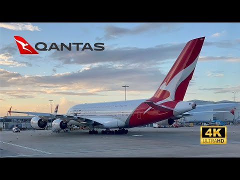 QANTAS A380 QF2 Economy Class - London to Sydney via Singapore, Qantas Lounges (OCT 2023) (4K)