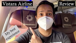 Vistara airlines premium economy class review | My best experience so far ! Pune to New Delhi
