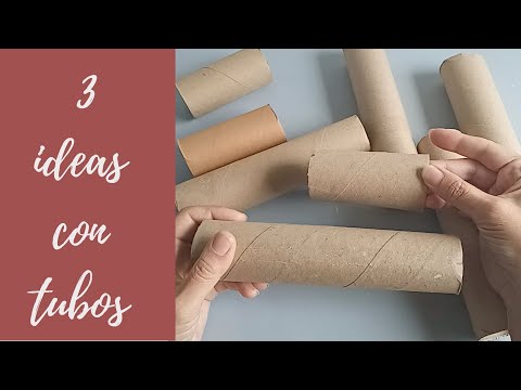 💞3 IDEAS FÁCILES con TUBOS de CARTÓN 🌼MANUALIDADES FÁCILES 😊 ARTESANATO ❤  Arte en casa #navidad