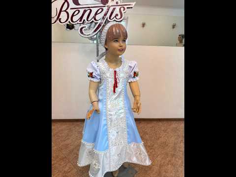 Russian folk costume “Berezka” for round dances R 0115D - video 2