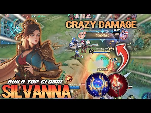 Maniac ‼️ Silvanna new build crazy damage | Build top global silvanna 2023 | Mobile Legends