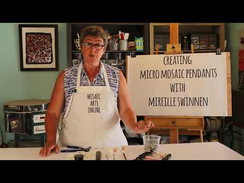 Creating Micro Mosaic Pendants with Mireille Swinnen