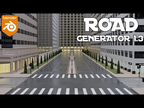 City Road Maker v1.3 - Blender Geonodes