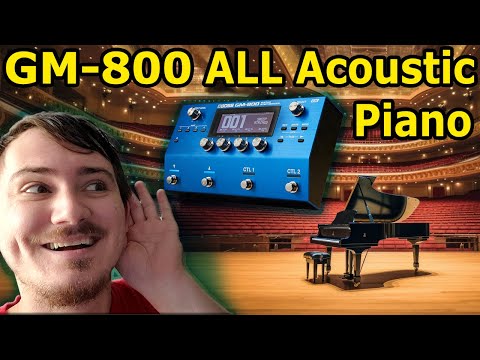 Boss GM-800 ALL Acoustic Piano Sounds, DIRECT INPUT Stereo Recording