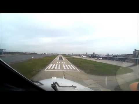 London City Airport Runway 09 Landing. Pilots eye view.