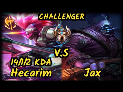 styllEE (HECARIM) vs JAX - 14/1/2 KDA JUNGLE CHALLENGER GAMEPLAY - EUW
