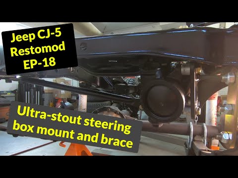 Jeep CJ-5 Restoration - EP18 - Lets get that power steering gear box hung!