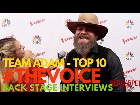 #TeamAdam Adam Cunningham interviewed at "The Voice" Season 13 Backstage Top 10 Artists #TheVoice