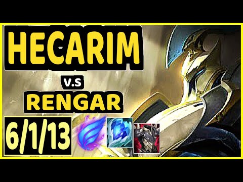 4LAN (HECARIM) vs RENGAR - 6/1/13 KDA JUNGLE GAMEPLAY - BR Ranked MASTER