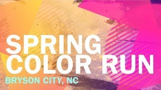 preview picture of video 'Spring Color Run in Bryson City, NC'
