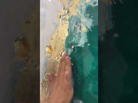 Stop ❌ waste your money on wall Normal paint | try Trending wall royal epoxy design paint 🖌️ design