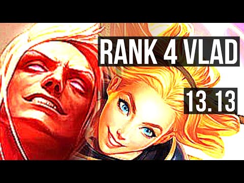 VLADIMIR vs LUX (MID) | Rank 4 Vlad, 7 solo kills, Legendary, 16/3/4 | NA Challenger | 13.13