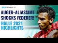 Felix Auger-Aliassime Shocks Roger Federer! | Halle 2021 Highlights