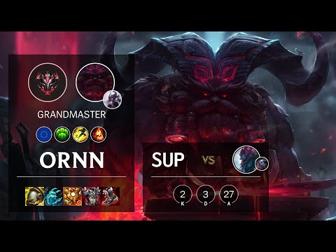 Ornn Support vs Trundle - EUW Grandmaster Patch 11.17