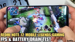 Download lagu Xiaomi Redmi Note 12 Mobile Legends Gaming test MLBB | Snapdragon 685, 120Hz Display mp3