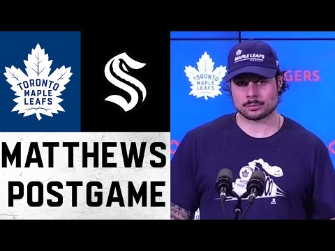 Auston Matthews Post Game ' Toronto Maple Leafs vs Seattle Kraken ' March 8, 2022