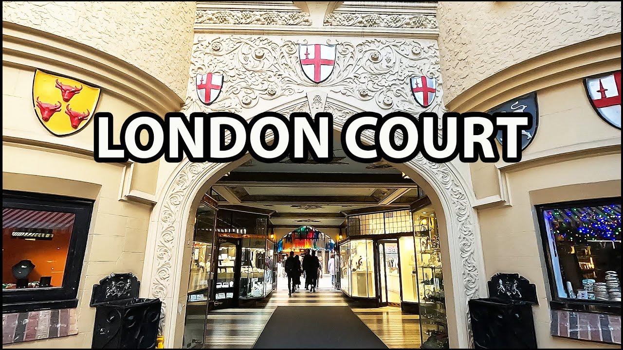 Experience a captivating stroll across London Court.
