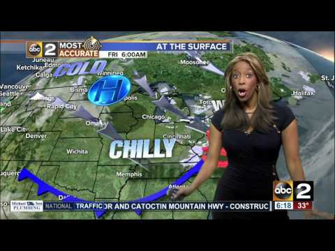 Scattered snow showers across the area Friday morning