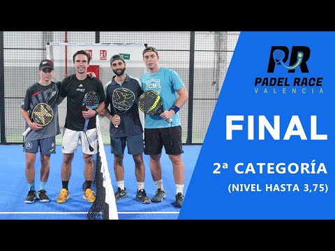 Final XIII Torneo Valencia Padel Race 2ª Categoría (hasta 3,75) - 15/10/2023