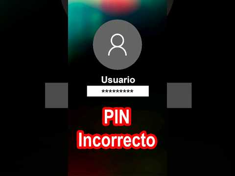 Olvidaste la contraseña o PIN de WINDOWS #shorts