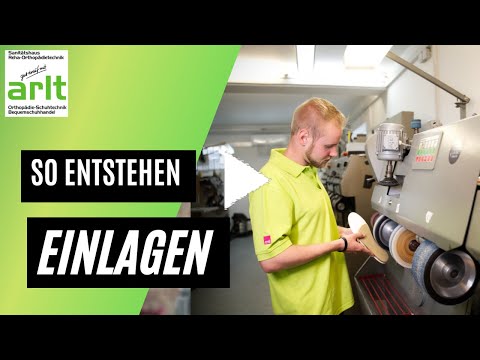 So entstehen EINLAGEN Von der Beratung zum fertigen Produkt! Imagefilm Schuhorthopädie Arlt