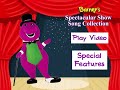 Barney S Spectacular Show Song Collection DVD MENUS