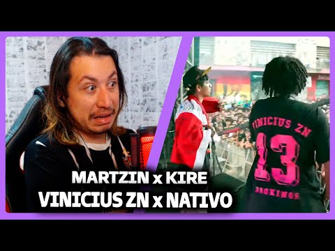 VINICIUS ZN (PE) VS NATIVO (PA) e KIRE (AL) VS MARTZIN (MG) | REACT DO MORENO