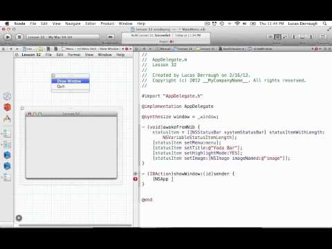 Cocoa Programming L32 - Status Bar App