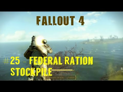 Fallout 4 - Part 25 - Clearing Federal Ration Stockpile - Gameplay Walkthrough