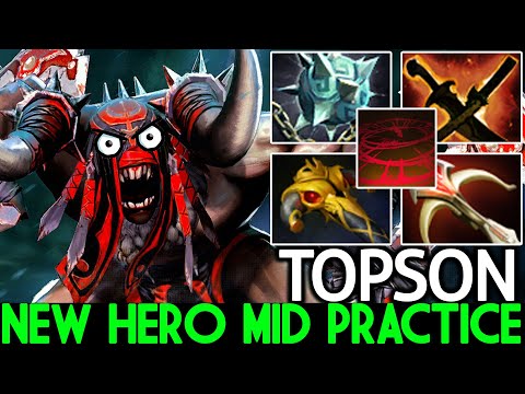 TOPSON [Bloodseeker] New Hero Mid Practice with Full Physical Build Dota 2