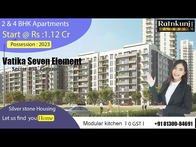 1605sqft 2bhk flat for sale  Vatika Seven Elements Sector89 Gurgaon 