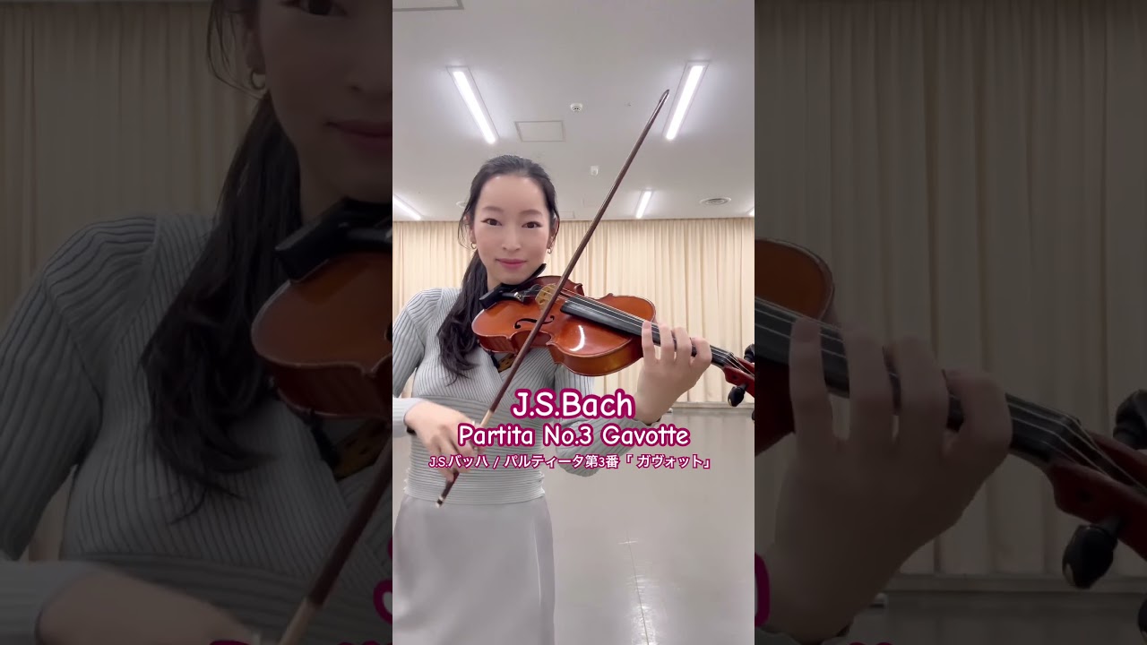 バッハ 無伴奏パルティータ第3番「 ガヴォット」 Bach / Violin Partita No.3 “Gavotte en Rondeau #violin #music