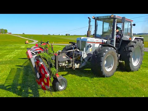 Schlüter 950 V6 Compact high speed mit Front  Kammschwader Clementer 550 F von BB Umwelttechnik!