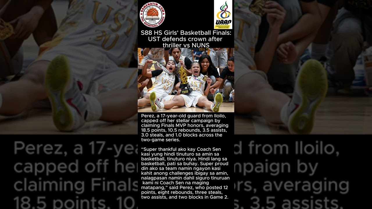 UAAP Girls' Basketball: UST retains crown after edging NU in game 2