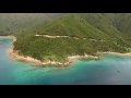 Taking off from Tuhitarata Bay, you will see the entrance and many of the other bays within Beatrix Bay. This footage pans around Beatrix bay from near to Tuhitarata Bay.
