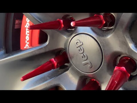 Installing Spike Lug Nuts On My Jeep Grand Cherokee SRT