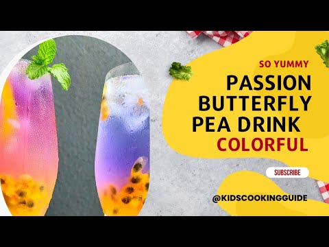 Passion fruit Butterfly Pea Drinks | Chef Faatih | Butterflypea drink | Color changing drink