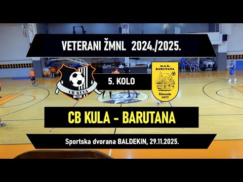 VETERANI ŽMNL: CB KULA - BARUTANA  2:1, 29.11.2025.